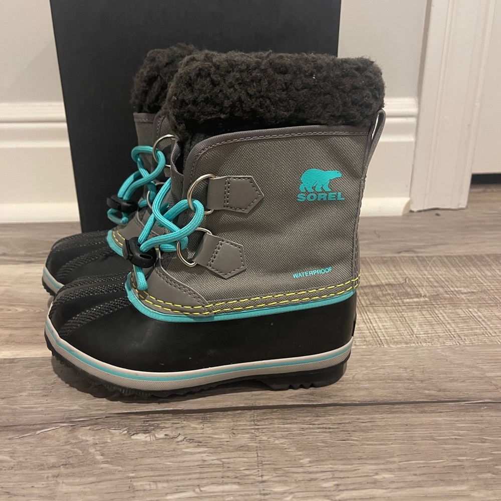 Sorel YOOT PAC Nylon Children's Waterproof Boot - Gray